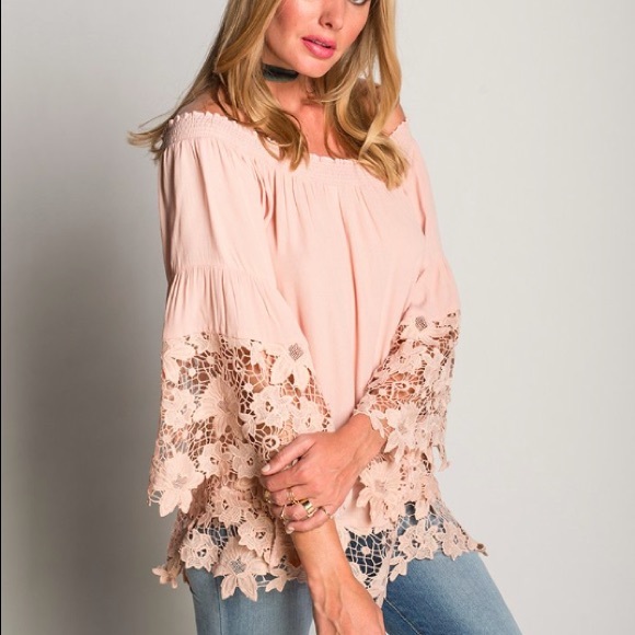Muche et Muchette Tops - Muche et Muchette Jolie Flower Lace Blouse